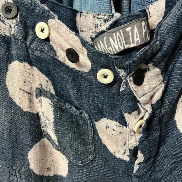 Magnolia Pearl Blue and White Polka Dot Pants - Picture 3 of 4